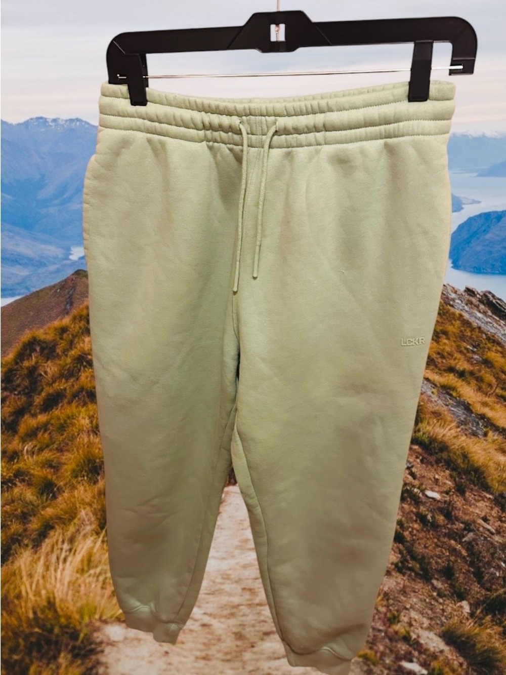 Men's Light Sage Fleece Jogger Pants
